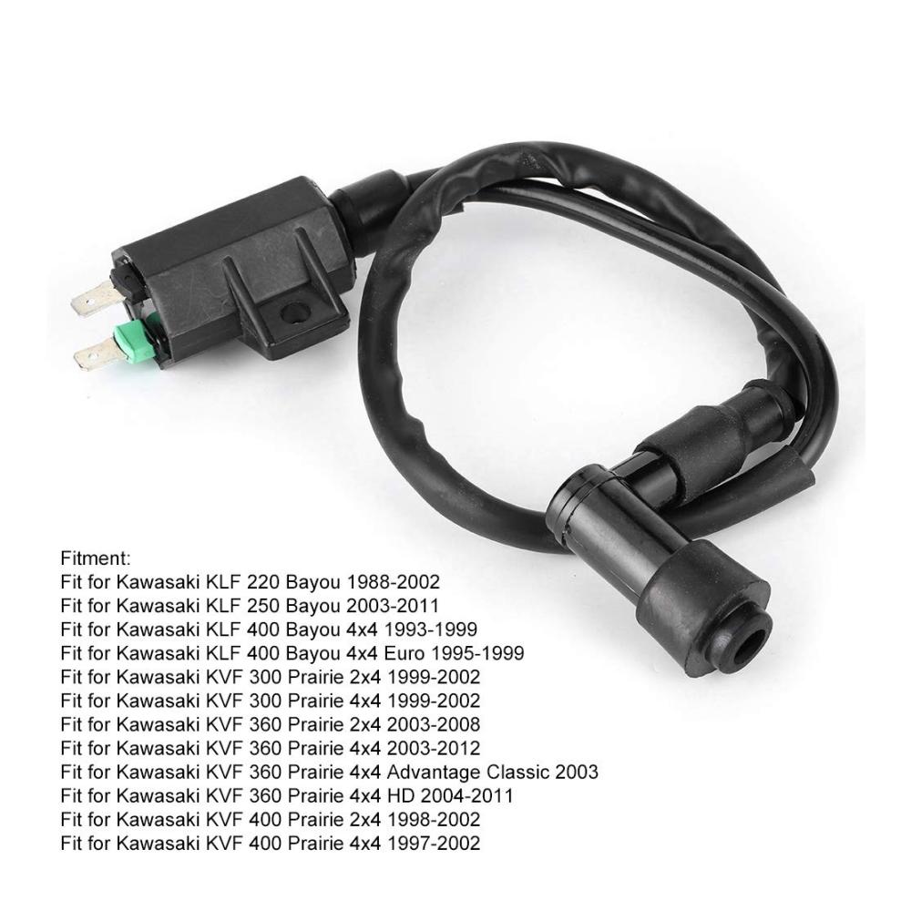 Entfachen Sie die Leistung Hochwertige Zündspule 21121-1160 für Kawasaki KLF 250 & mehr | Verbesserte Zündung für KLF 220/250/400 Bayou KVF 300/360/400 Prairie