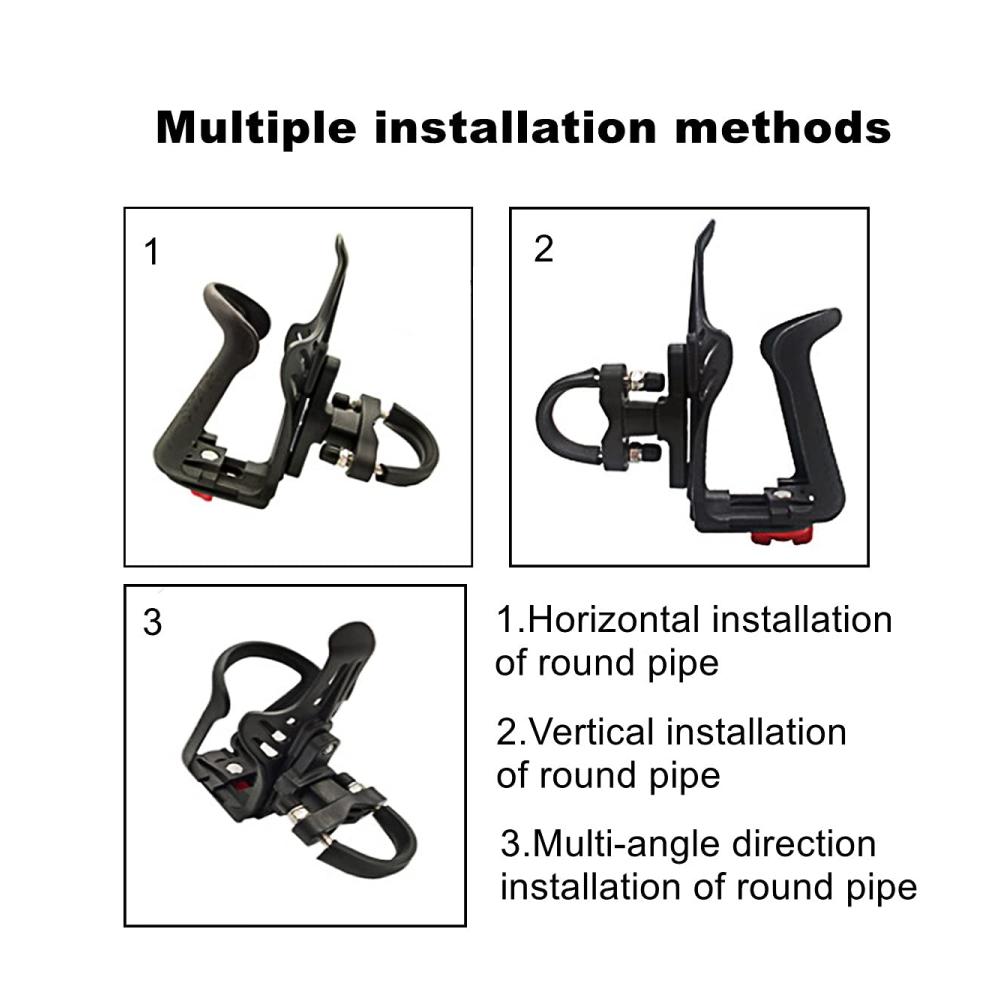 Verbesserter Fahrrad Getränkehalter - EDIONS Mountainbike Flaschenhalter für Lenker 06-129 Zoll - Robuster Begleiter für jede Wandertour