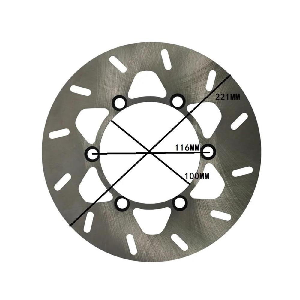 Hochwertige Motorrad Bremsscheibe 220 MM für KDX125 90-97 KDX250 1988-1997 KLX250 1998-2008 & KLX300 1996-2008 - Zuverlässige Bremsleistung
