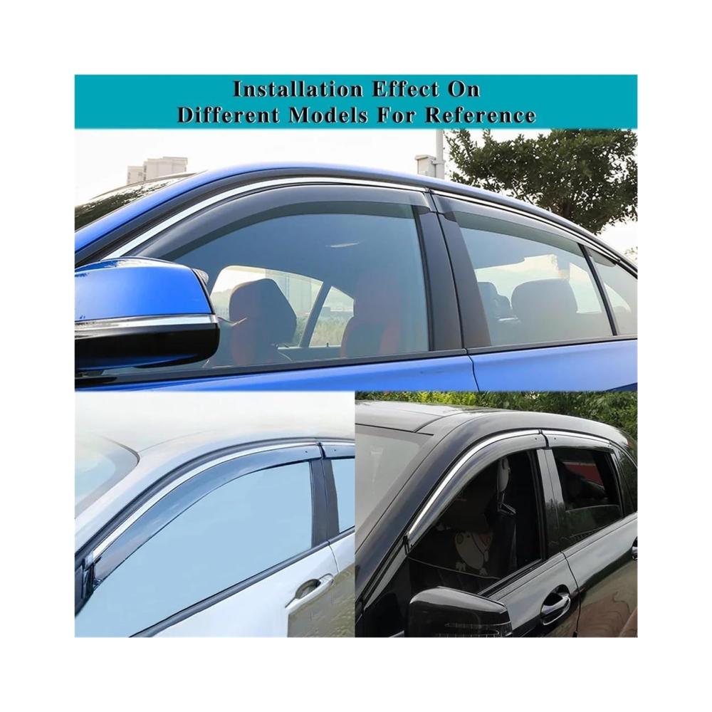 Optimiertes Windabweiser-Set für Toyota RAV4 XA40 2013-2019 | Premium Auto Fenster Sonnenschutz & Regenschutz | Effektiver Schutz mit stilvollem Design | Inklusive Schild Visiere Shelter & Rahmen | Praktisches Zubehör für ultimativen Fahrkomfort