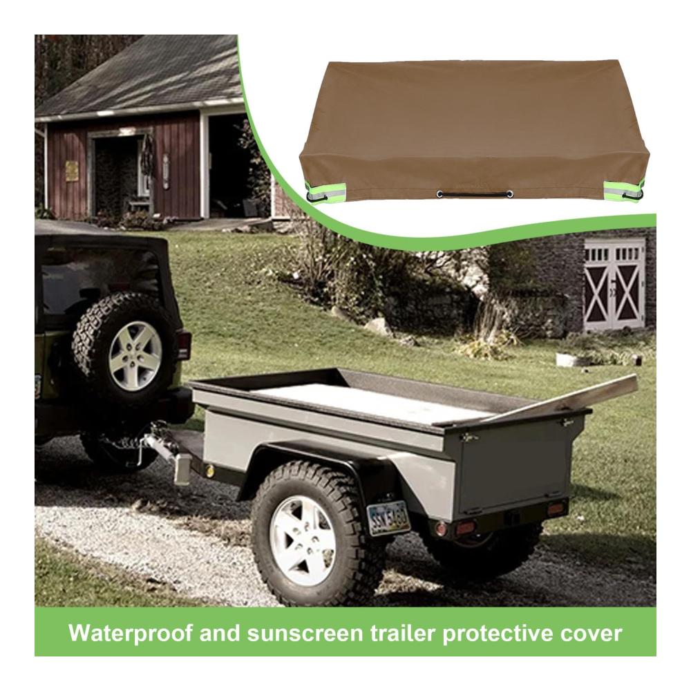 Schützende Anhängerplane & Netze UV-beständige Campingabdeckung | Frostschutz | Hochwertige Wohnmobil-Campingplane | Reiseanhänger-Abdeckung | Ideal für Autoanhänger und Transport | Langlebig