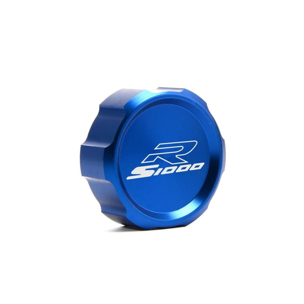 Hochwertiger CNC-Öleinfülldeckel für S1000R S 1000 R 2017-2021 | Blaue Abdeckung für den hinteren Bremsflüssigkeitsbehälter | Motorradzubehör
