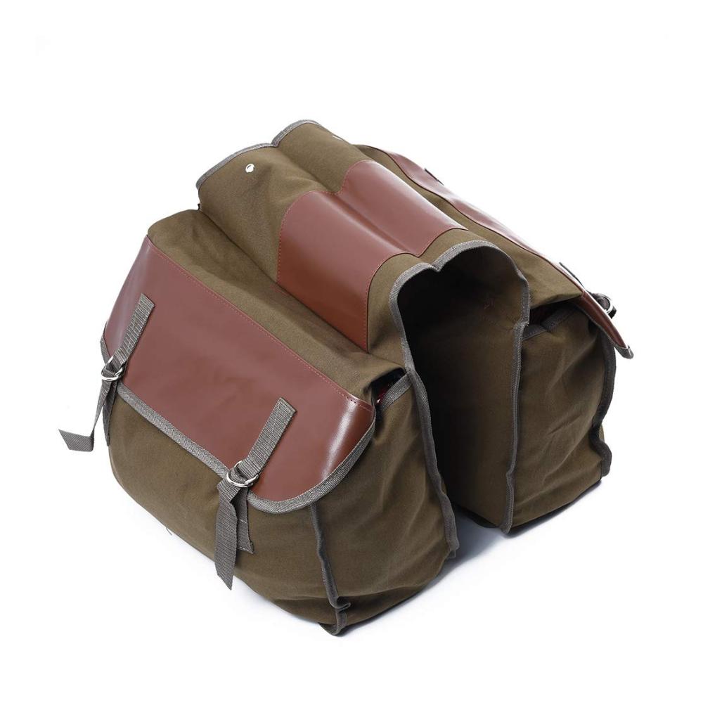 Hochwertige Leder Satteltaschen - Braun 2 Taschen Linke Seite - Perfekte Ergänzung für Ihr Motorradabenteuer