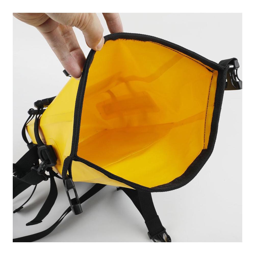 Entdecken Sie die Vielseitigkeit von Leder & Satteltaschen Strapazierfähige Seitentasche mit Schnellverschluss für sichere Aufbewahrung unterwegs - Motorradtasche mit großem Fassungsvermögen Fahrrad-Ein-Schulter-Rucksack in lebendigem Orange (8L) für stilvolle Abenteuer