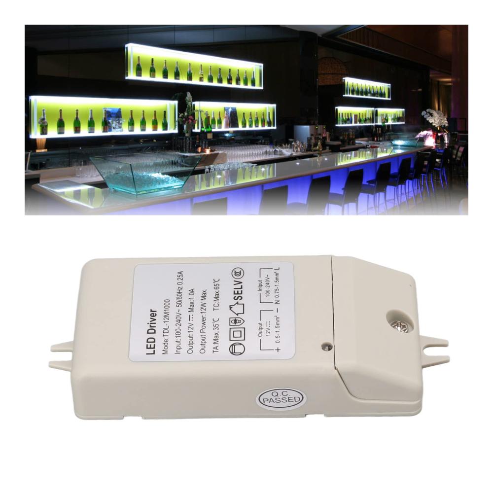 Effizienter Wechselrichter für LED-Beleuchtung | Konstantstromantrieb | Zuverlässige 12V-Stromversorgung für LED-Streifenlichter | AC 100-240V kompatibel