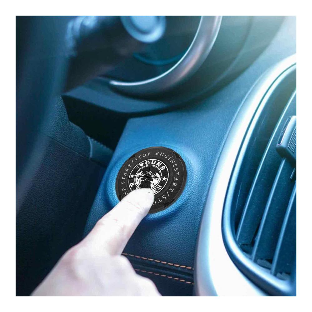 Hochwertige Druckschalter-Abdeckung für Push-to-Start Auto Motor Deko | Schutz & Style für Zündknopf | Legierungsdesign für Start-Stopp-Tasten | Schützen & Verschönern Sie Ihr Fahrzeug