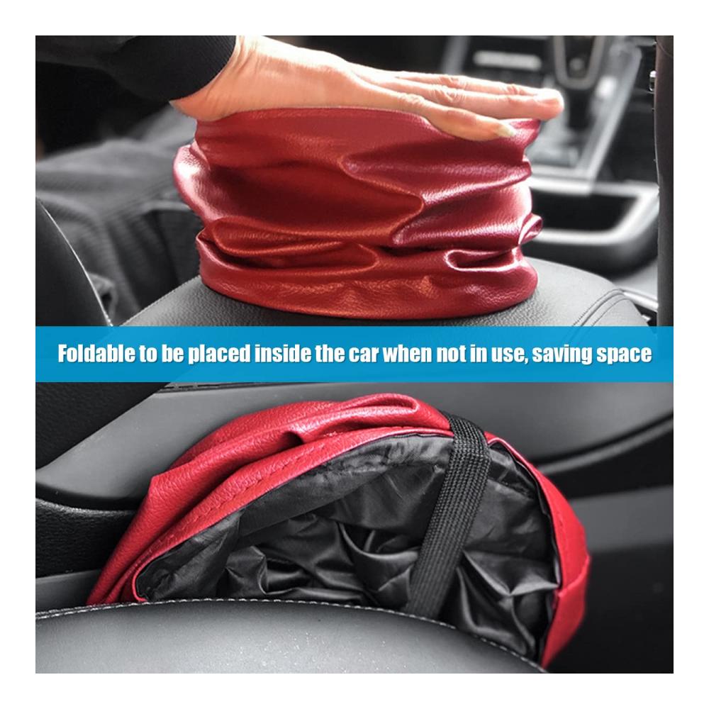 Premium Kofferraumtaschen Set – Organizer & Mülleimer für Auto - Wasserdicht, Faltbar, Stylisch – Praktisches Zubehör für Fahrzeugreinigung und Organisation - Ideal für Reisen (Schwarz