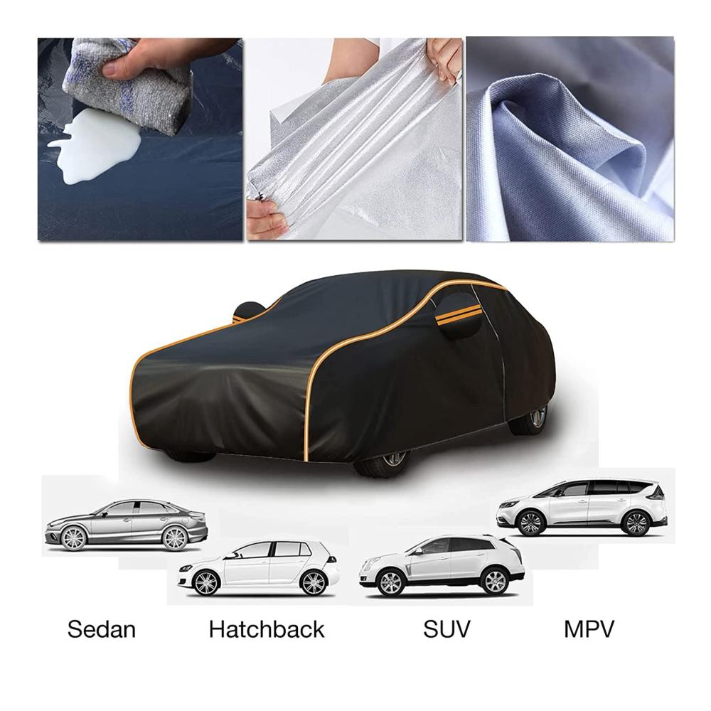 Premium Autoabdeckung für Nissan Murano Z51 | Komplette Autoabdeckungen für alle Jahreszeiten | Staubdicht wasserdicht UV-Schutz | Wetterfeste Schutzabdeckung für den Winter und Sommer | Farbe 22