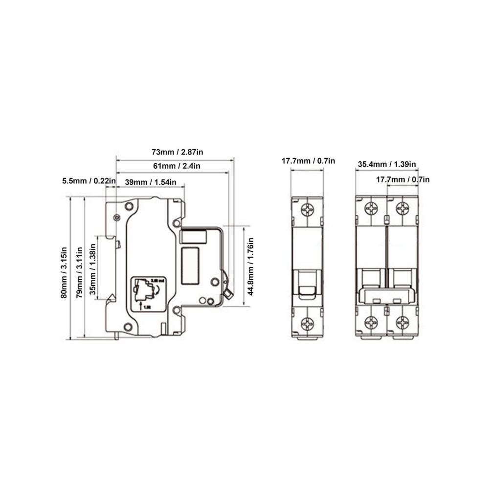 Maximaler Schutz für Ihr Solar-PV-System DC-Leistungsschalter 500V 25A 2P MCB – Elektrischer Auslauf- und Kurzschlussschutzschalter