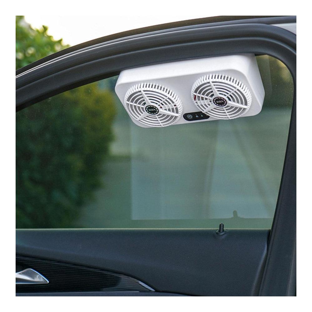 Solarbetriebener USB-Ventilator für Autos – Erfrischende Kühlung für Wohnmobile LKWs & SUVs – Automatischer Lüfter für den Sommer – Effiziente Belüftung mit Solarstrom