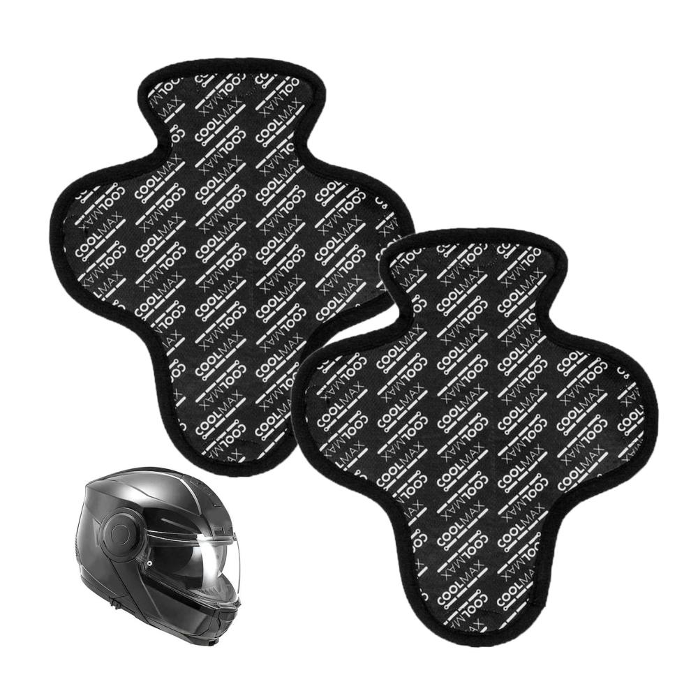 Erneuern Sie Ihren Komfort 2er-Pack Integralhelm Innenfutter - Schnell trocknendes atmungsaktives und schweißableitendes Helmpolster Zubehör für optimalen Schutz - Motorrad Ersatzpolster
