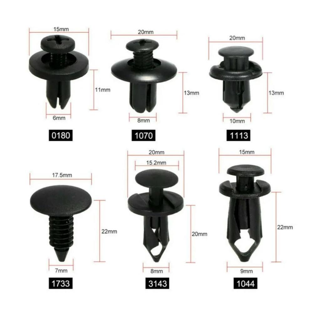 190-teiliges Set Auto-Befestigungsclips für Türverkleidung Kotflügel & Stoßstangen. Hochwertige Kunststoff-Clips für vielseitige Fahrzeugwartung & Reparatur. Ideal für Kleinteile