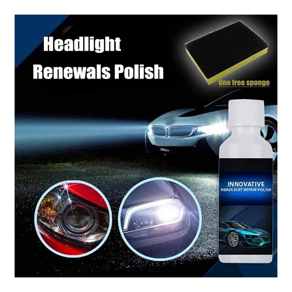 2er-Pack Leistungsstarke Fortgeschrittene Scheinwerfer-Reparatursets | Klarer Blick | 30ML Auto Scheinwerfer Reparatur Polish & Beschichtung | Professionelle Scheinwerferreparatur | Glanz und Sicherheit
