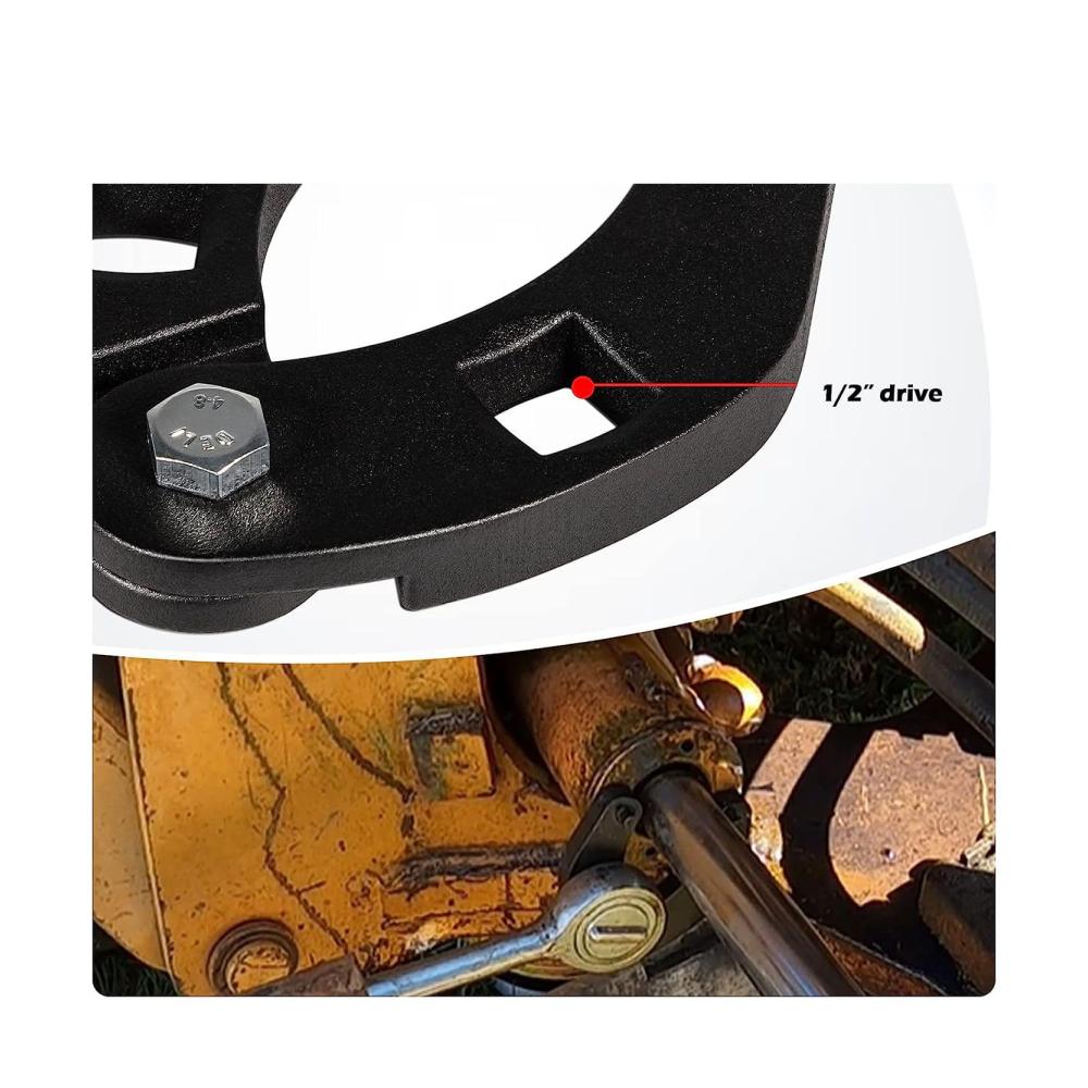 Hochwertiger Kreuzschlüssel für präzise Reparaturen | ASINFTER 1 Stück Verstellbarer Stopfbuchsen-Schraubenschlüssel für Hydraulikzylinder-Reparaturen und Autowerkzeuge