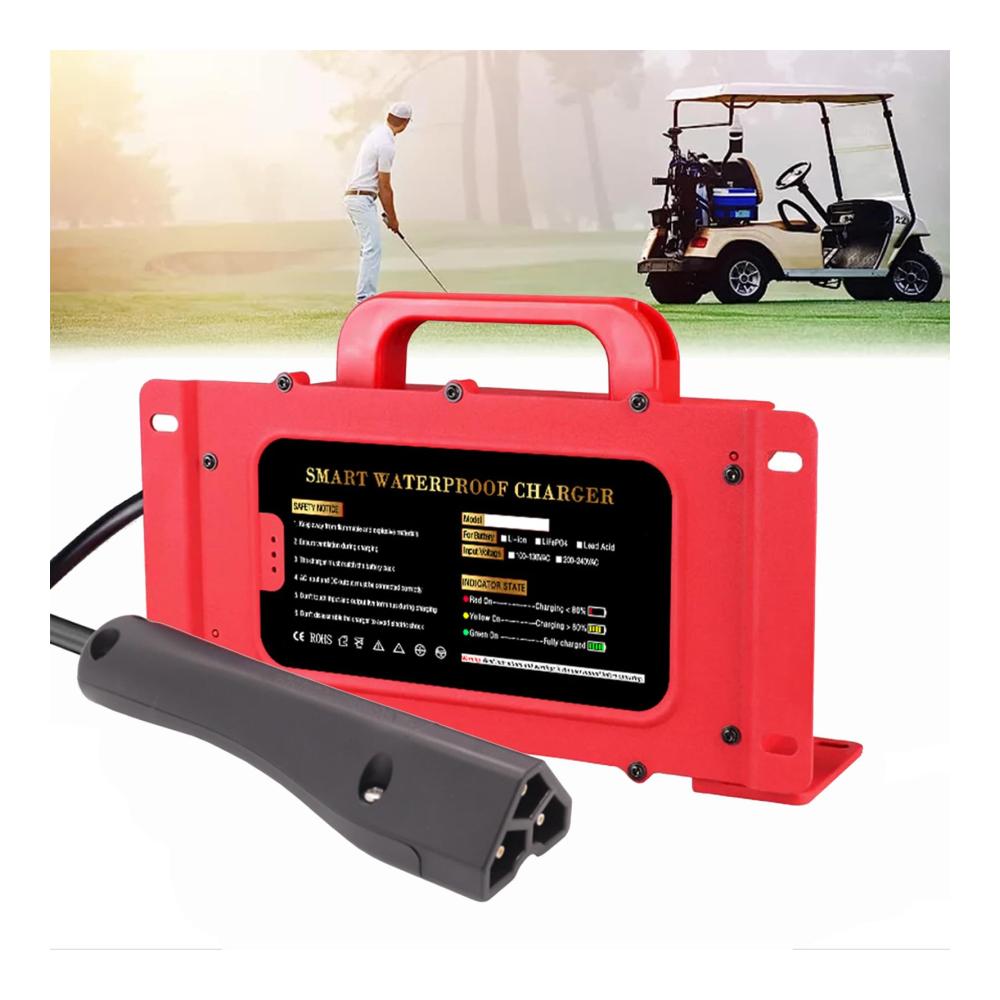 Hochleistungs 48V 15A Golfwagen-Batterieladegerät Ersatz für EZGO RXV/TXT Golfwagen - Schnelles Laden Zuverlässigkeit und Kompatibilität mit RXV-Stecker - Ideal für unterbrechungsfreie Golfsitzungen