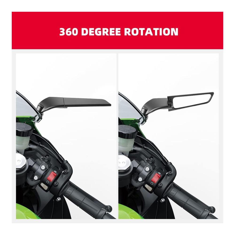 Hochwertige Außenspiegel-Komplettsets für Motorräder | Verstellbare Seitenspiegel für R15V3 R25 R3 R15V CBR650R | Einfache Montage und erstklassige Qualität