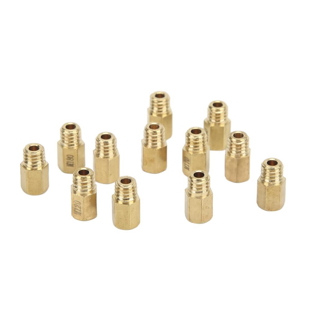Hochwertiges Vergaser Hauptdüsen Kit - 12 Stück Metall Vergaserdüsen Carb Düsen 90‑200 für Mikuni VM TM TMX Vergaser - Leistungssteigerung und präzise Abstimmung garantiert