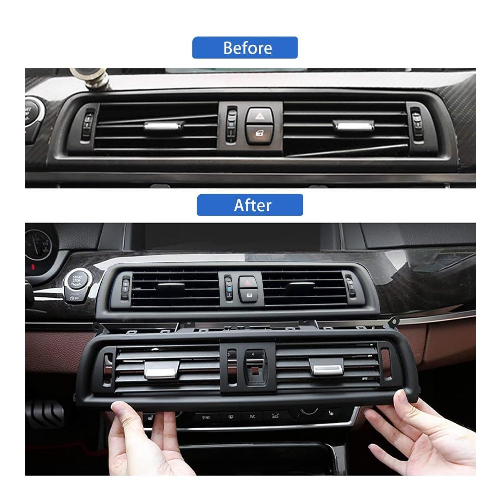 Mittelkonsolen Lüftungsgitter für BMW 5er F10/F11 2010-2016 | Front AC Vent Ersatzluftkonsole | Auto Zubehör für 520 523 525 528 530 535 550 | Verbessern Sie Ihre Klimaanlage jetzt