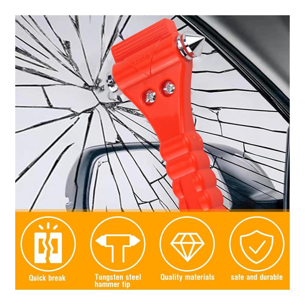 Entdecken Sie unsere hochwertigen Pannenwerkzeugsets 2er-Pack Notfallhammer für Auto Sicherheitshammer mit Gurtmesser – Ideal für PKW LKW und Busse! Fensterbrecher für den Ernstfall