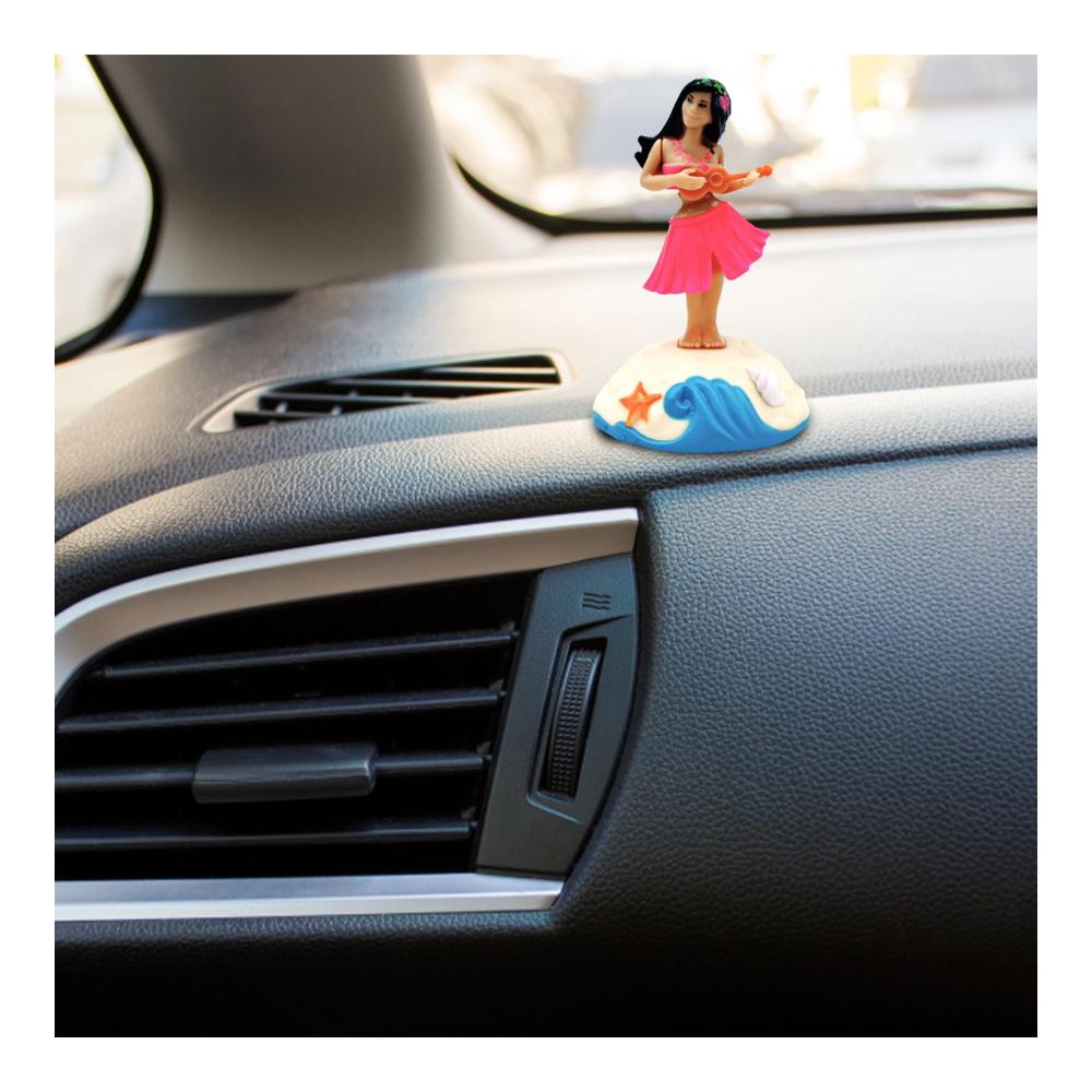 Hawaiianisches Mädchen Kopfschüttelndes Ornament | Lustige Auto-Armaturenverkleidung für Road Trip | Dekorative Figur für Couchtisch und Bücherregal