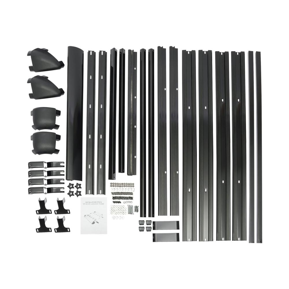Dachträger Aluminium 130x100cm - Universal Dachkorb fürs Auto | Gepäckkorb mit einstellbarer Breite | Bis zu 68kg Belastbarkeit | Ideal für Gepäck Fracht und mehr! Entdecken Sie jetzt