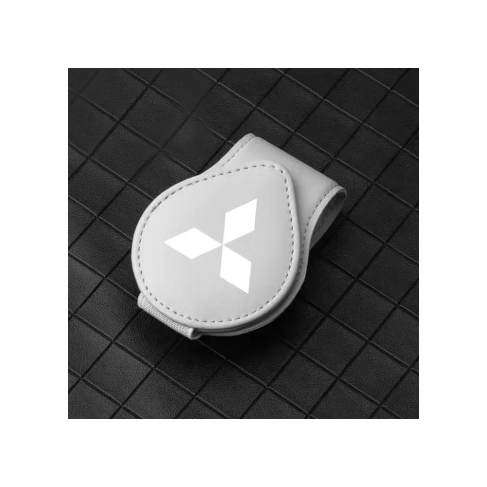 Schützendes Brillenetui für Auto Magnetische Lederhalterung für Mitsubishi Attrage - Kratzfestes Interieur Accessoire für Sonnenbrillenhalter