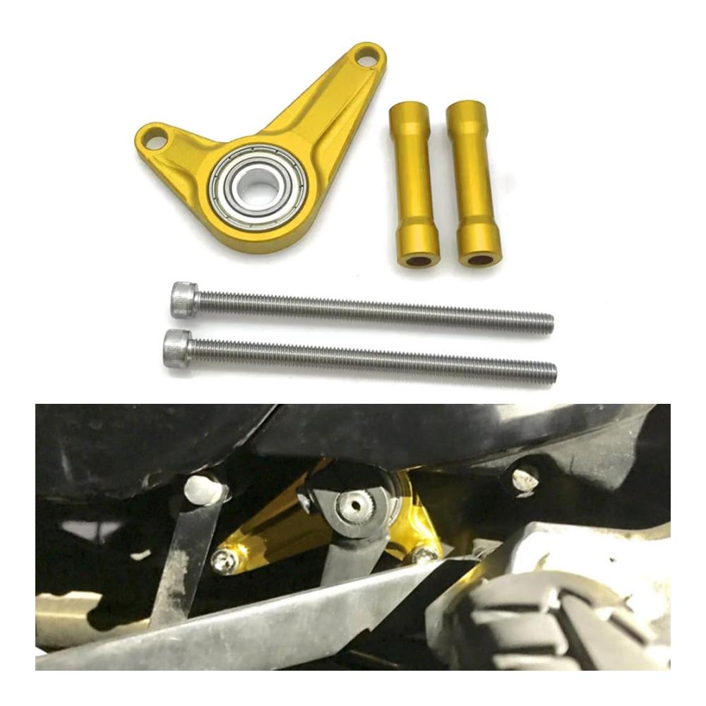 Hochwertige Motorrad Schaltstabilisator Schalthebelhalterung für Honda Grom MSX125 MSX 125 SF MSX125SF Grom125 2020 2021-Gold - Verbessern Sie Ihre Fahrt