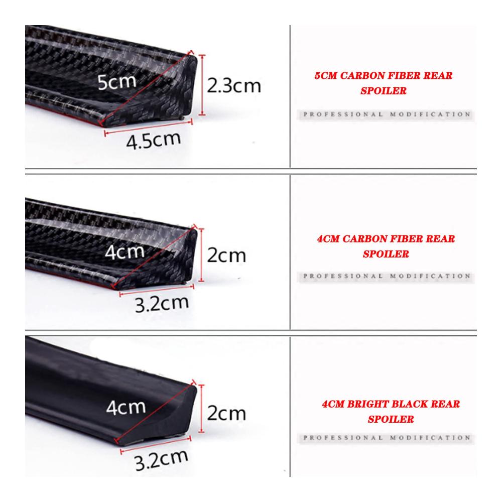 Auto-Heckspoilerlippe für Genesis Limousine/Coupé DH BH 2008–2017 15m Universaler Dach-Heckflügel Selbstklebend A-5cm Spoiler