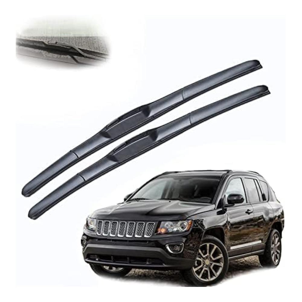 Hochwertige Ersatzwischblätter für Jeep Compass 2007-2016 MK1 - Perfekte Passform und Klare Sicht - Originalzubehör für Ihre Frontscheibenwischer