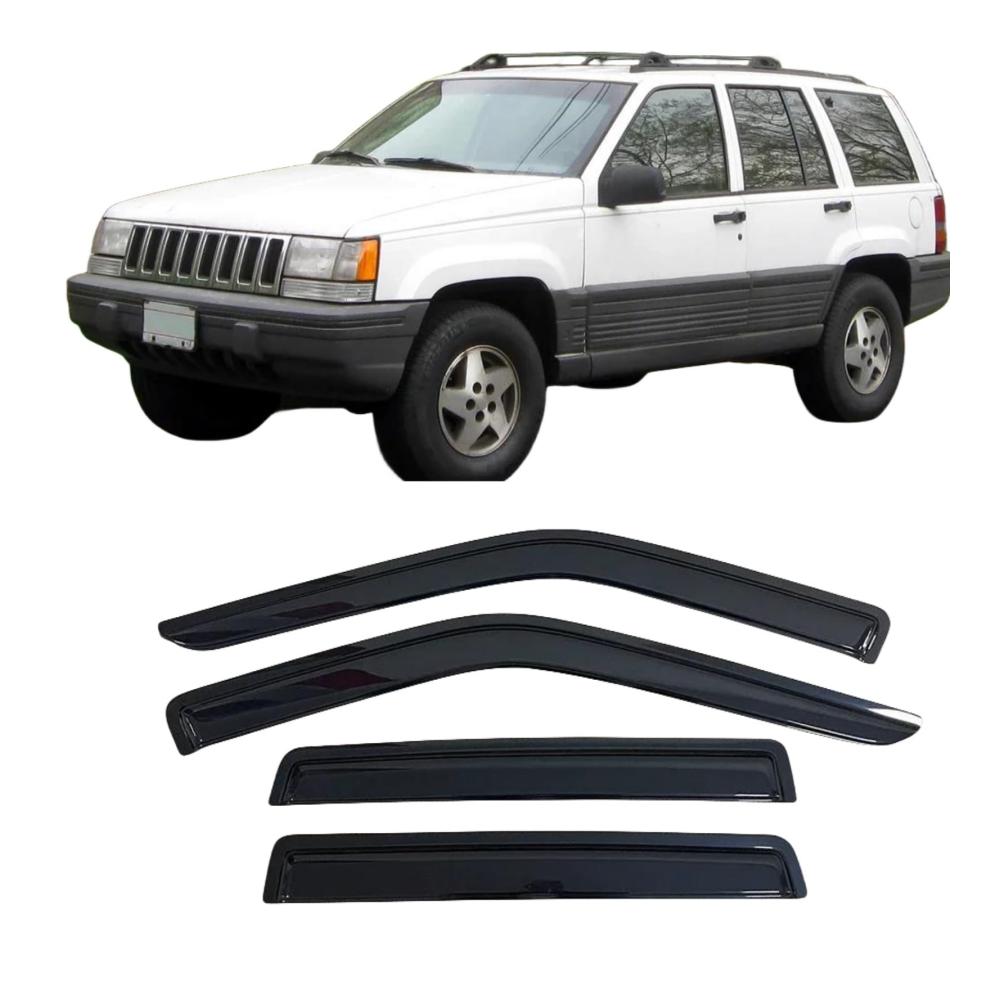 Helmvisiere Schutzschild Sonnenschutz Regenabweiser für Autofenster - Passend für Jeep Grand Cherokee 1993-1998 - Verbessertes Sichtfeld und Wetterbeständigkeit