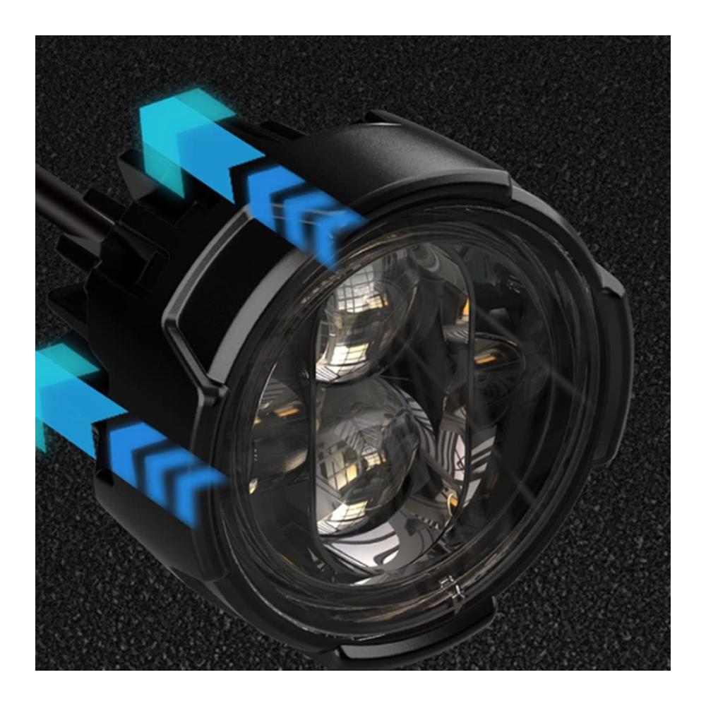 2 Stück Hochleistungs-Motorrad-Frontscheinwerfer-Set | 120W 12000LM 6000K Nebelscheinwerfer für BMW R1200GS F800GS F700GS F650 K1600 | Arbeitsscheinwerfer für klare Sicht und Sicherheit