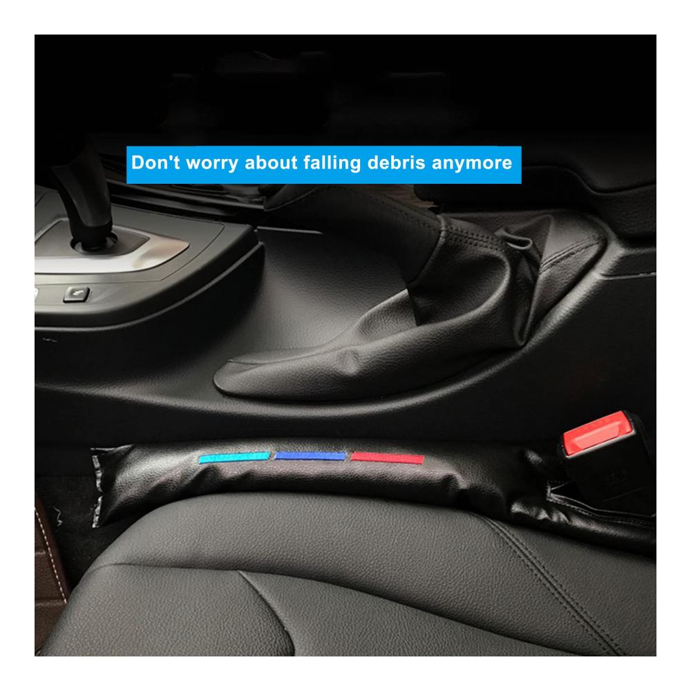 Entdecken Sie Eleganz und Funktionalität mit unserem exklusiven Zubehör Stilvoller Lückenfüller Auto – 2 Stück Universal Autositz Gap Stopper in Schwarzem Kunstleder mit Dreifarbig Streifen. Perfekter Auto Sitzlückenfüller für die meisten Modelle. Bereichern Sie Ihr Fahrerlebnis jetzt