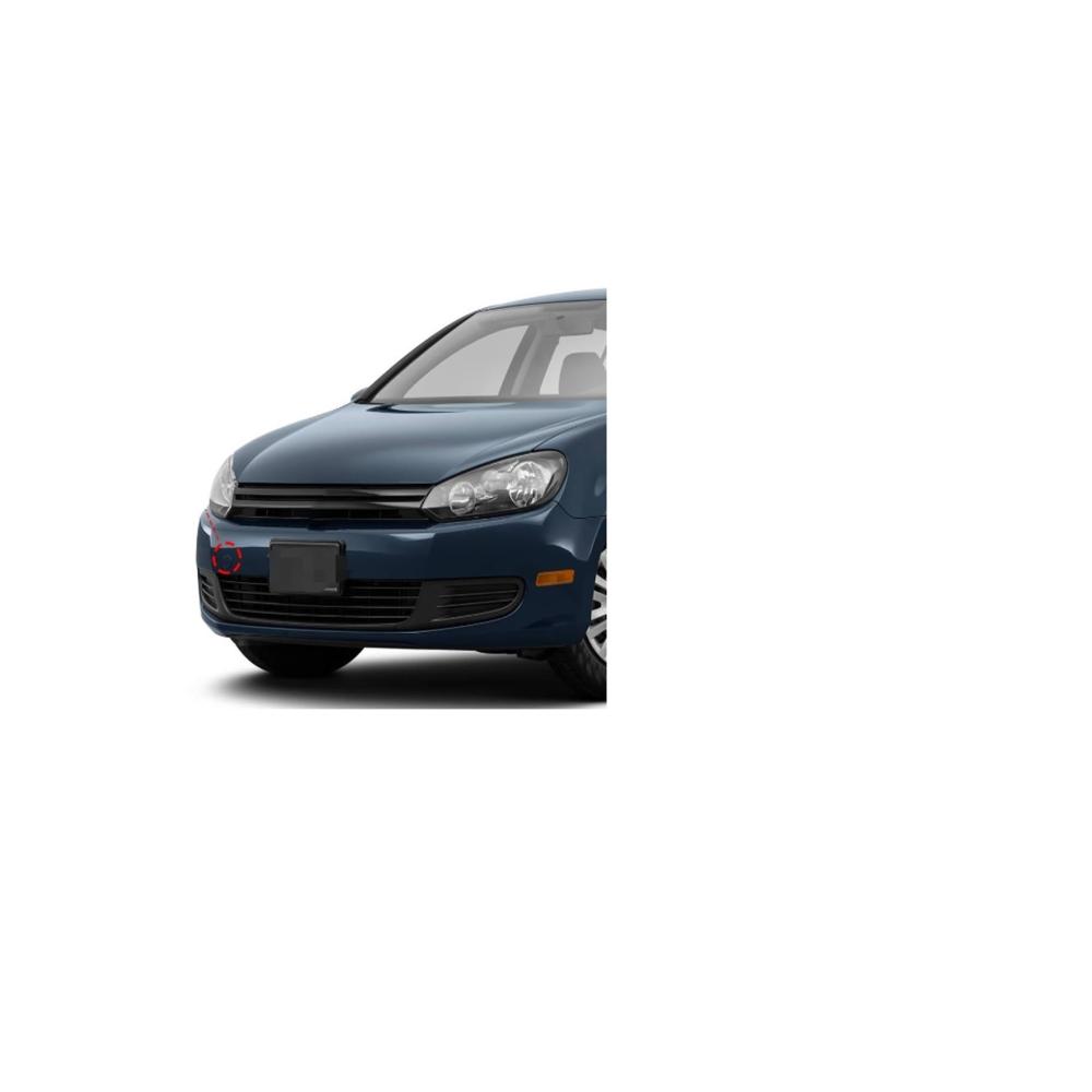 Premium Abschleppstangen Abdeckkappe für Golf VI MK6 2009–2012 | Stoßstangen Zubehör | Haltbarer Schutz | Einfache Installation | Passgenaue Anpassung | Ersetzt 5K0807241 | Weiß Beifahrerseite