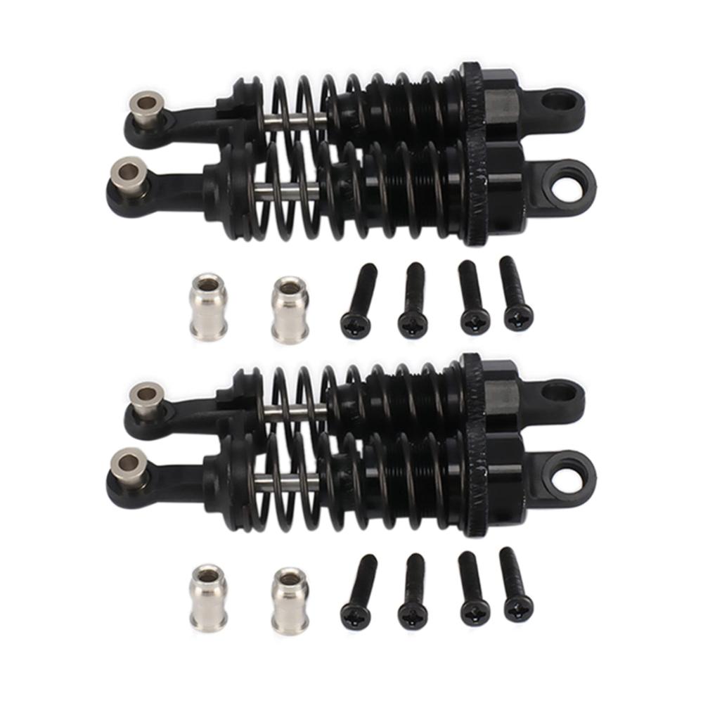 Hochwertige 4 Stück öL-Einstellbare Stoßdämpfer (65mm) für RC Auto 1/18 - Verbesserte Dämpfer für A959 A969 A979 K929 - Schwarz - Ultimative Stoßabsorption und Performance