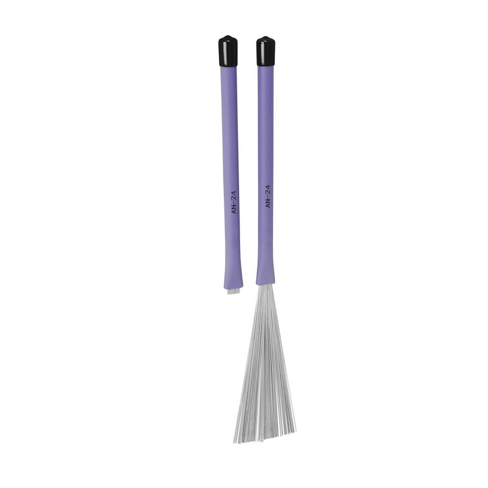 2-teilige Professionelle Stahldrahtbürste für Trommeln mit Bequemer Griff Percussion Bürsten Set inklusive Snare Bürste und Übungsbürste – Hochwertige Gurte für Drummers