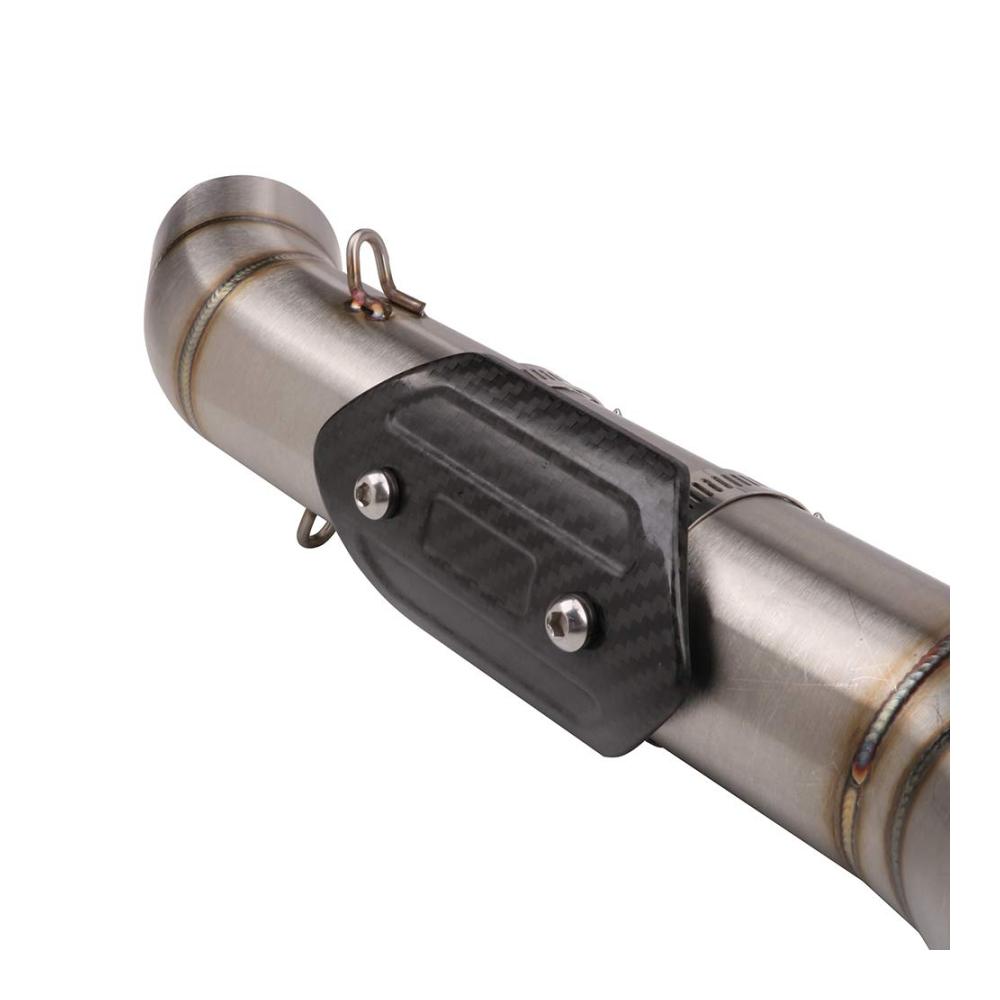 Montageteile für Auspuff-Hitzeschutz | Kohlefaser Motorrad-Auspuffrohrabdeckung | Schutzabdeckung | universell (110 x 60 mm) | Hochwertige Befestigungskomponenten enthalten