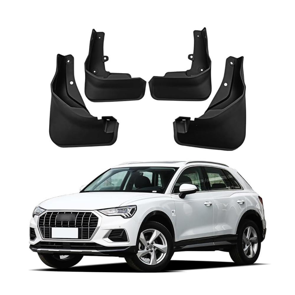 4 Stück Hochwertige Schmutzfänger für Audi Q3 2019-2023 | Robuste ABS-Schlammklappen für Ultimativen Spritzschutz | Staubdicht und Kratzfest | Einfache Montage | Schützen Sie Ihre Karosserie Jetzt