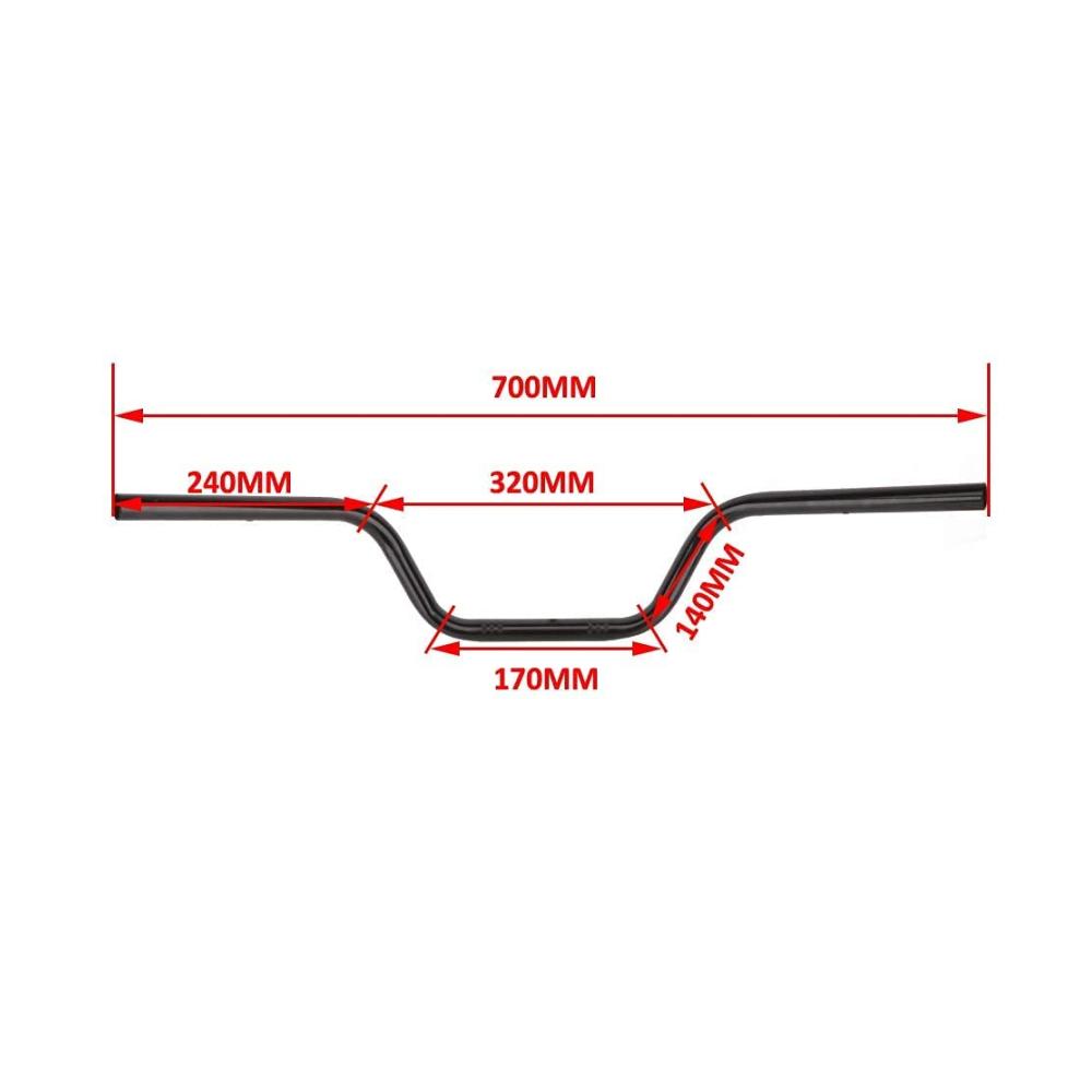 Erleben Sie ultimative Kontrolle Hochwertiger Motorradlenker 22mm Drag-Lenker für Sportster XL 883 1200 Cruiser Bobber & mehr | Chrom