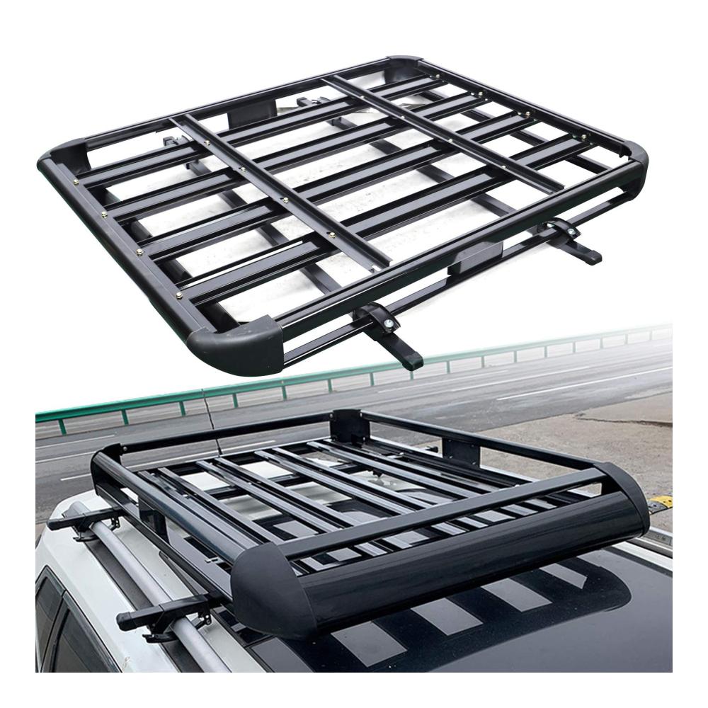 Hochwertiger Dachträger für SUVs | Robuster Aluminiumkorb | Einfache Montage | Sicherer Transport von Gepäck und Fracht | Universell passend