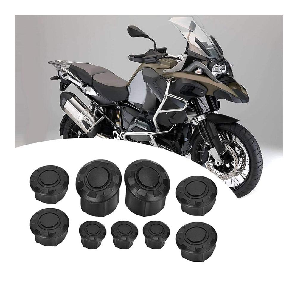 Hochwertiges Motorrad Rahmenkappen Set für R1200GS LC Adventure 14-18 | Schützen Sie Ihren Rahmen und verschönern Sie Ihr Bike! Ideale Abdeckung für Rahmenlöcher