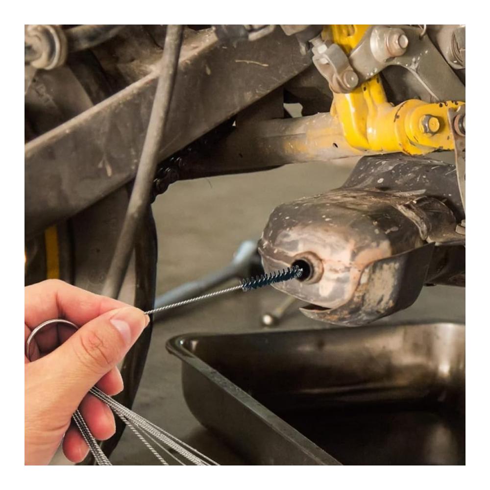 Ultimatives Reinigungsset für Motorrad, ATV, Moped & mehr | 3-teiliges Set zum Entfernen von Schmutzstrahlen, 13 Reinigungsdrähte, 10 Reinigungsnadeln, 5 Nylonbürsten & 1 Schärfwerkzeug-Set