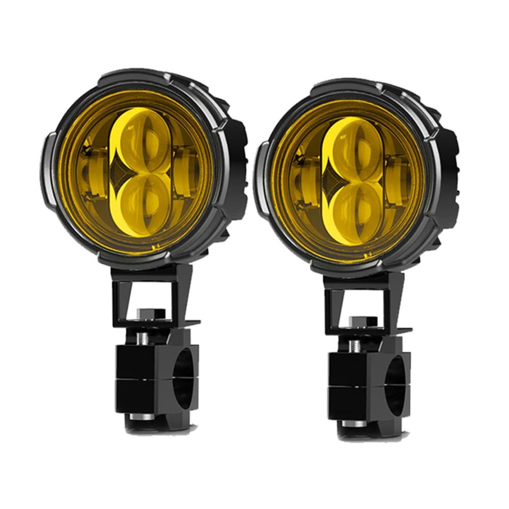 2 Stück Hochleistungs-Motorrad-Frontscheinwerfer-Set | 120W 12000LM 6000K Nebelscheinwerfer für BMW R1200GS F800GS F700GS F650 K1600 | Arbeitsscheinwerfer für klare Sicht und Sicherheit