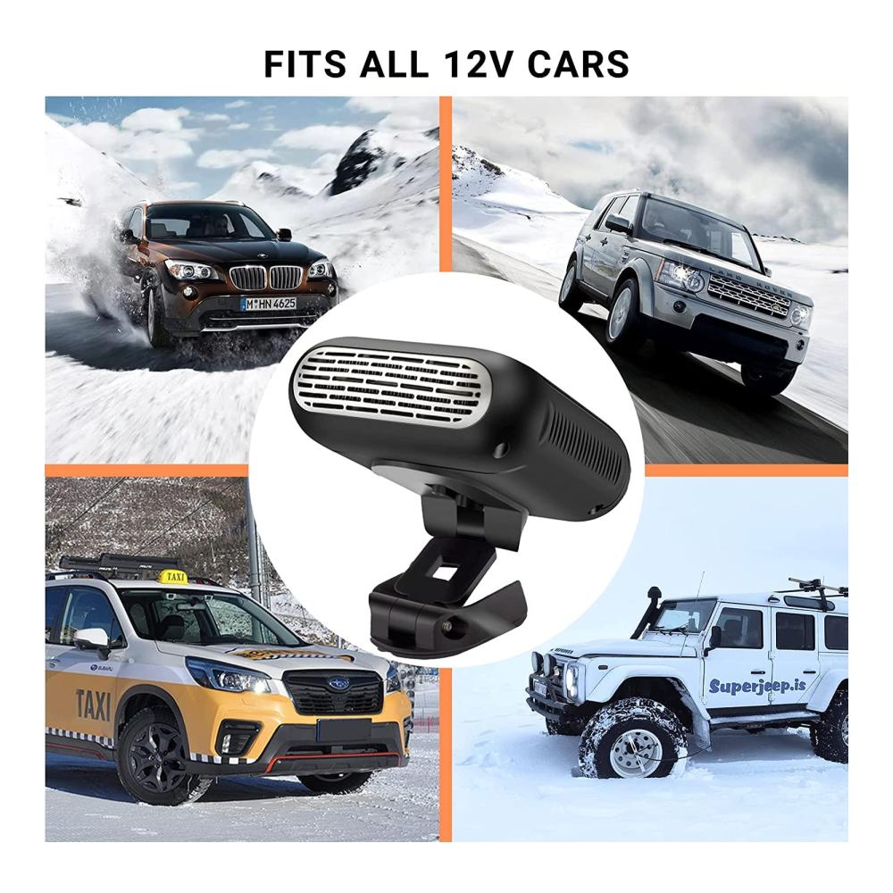 Befreien Sie Ihre Autotürschlösser vom Winter! Türschlossenteiser 12V Auto Heizlüfter – Schnell höhenverstellbar 360°-Drehung. Windschutzscheiben Defroster mit Legierter Heizdraht 1.5m Schnur. Natürlicher Wind-Modus für ultimativen Komfort. Starker Wind für eine klare Sicht