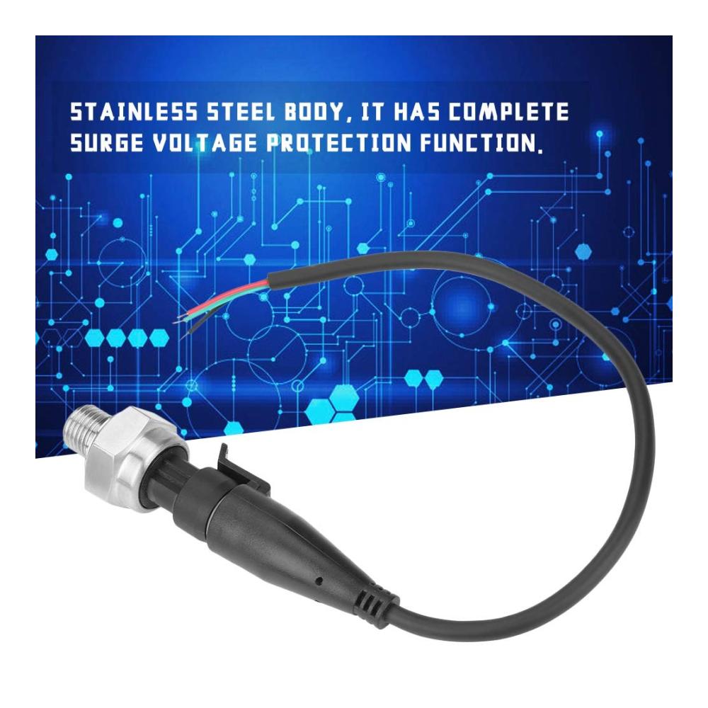 Präziser G1/4 Drucksensor | Luftdrucksensor aus Edelstahl für Wasser Luft Gas Heizöl & Diesel | DC 5V | Messbereich 0-100 PSI | Zuverlässige Druckmessung