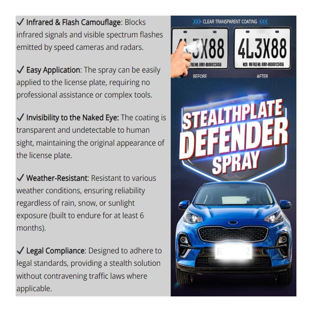 Entdecken Sie den ultimativen Glanz Seurico StealthPlate Defender Spray für effektive Scheibenreinigungspolituren - Brillante Ergebnisse mit nur einem Sprühstoß! Verleihen Sie Ihren Scheiben einen unsichtbaren Schutzschild gegen Schmutz und Ablagerungen. Genießen Sie klare Sicht und ein makelloses Fahrerlebnis. Erleben Sie die Revolution in der Scheibenpflege mit unserem StealthPlate Defender Spray - für lang anhaltende Sauberkeit und kristallklare Transparenz. Holen Sie sich jetzt den unsichtbaren Schutz für Ihre Scheiben