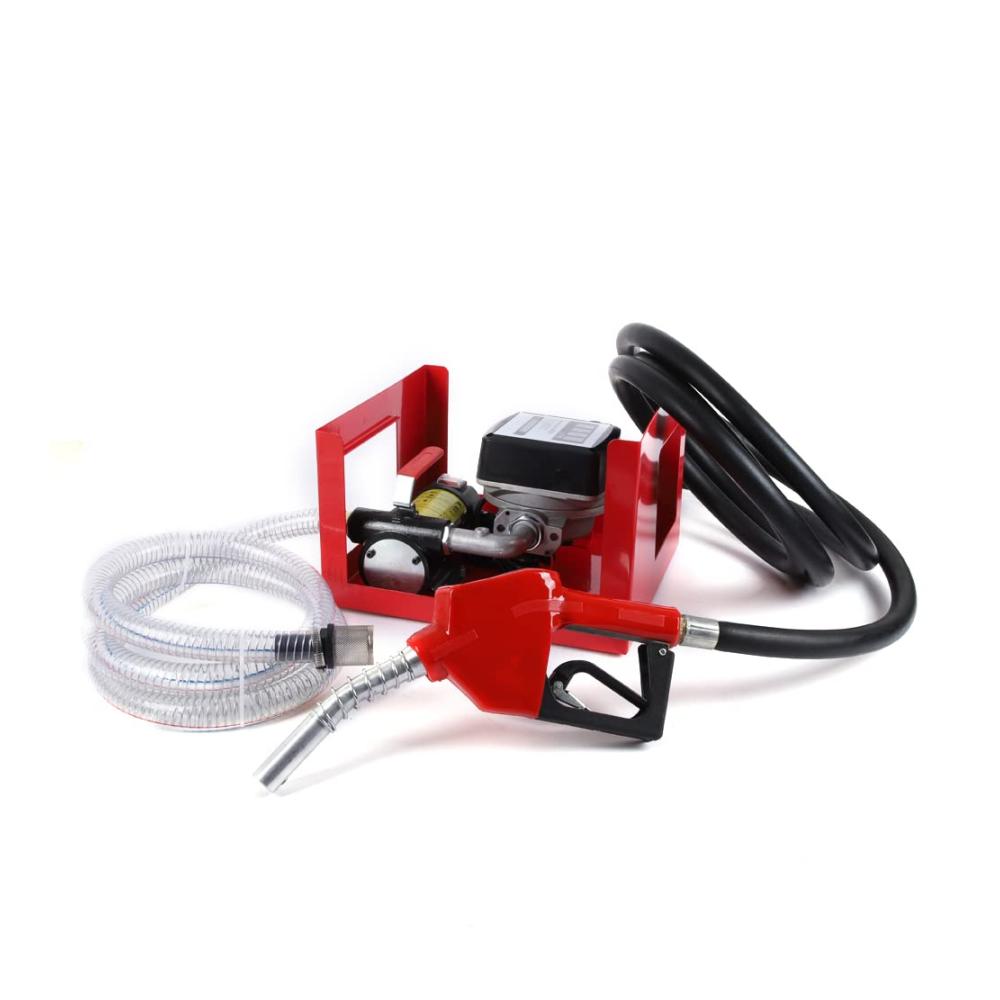 Kraftstoffpumpen Bio Dieselpumpe Heizölpumpe selbstansaugend 230V/12V 50 L/min automatische Zapfpistole Drehgelenk elektrisch 4m Schlauch Zählwerk