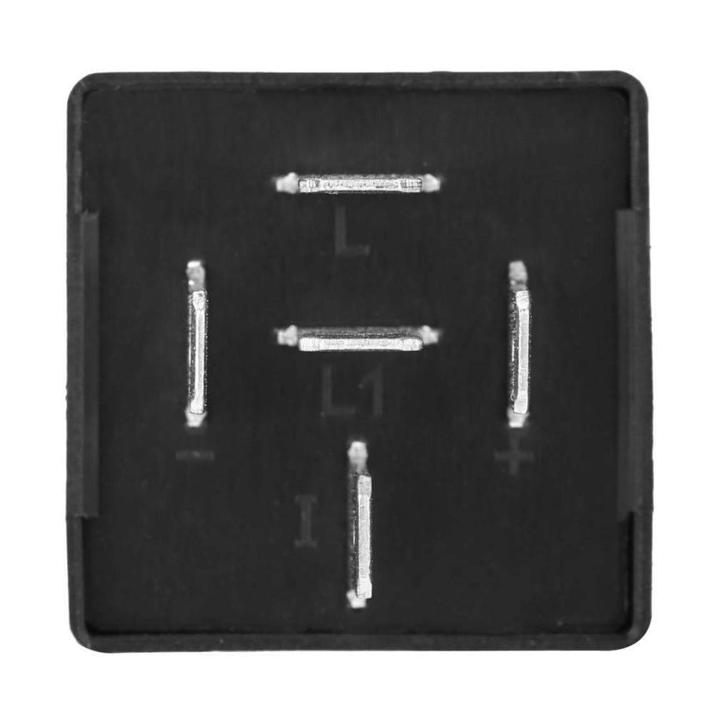 Hochwertiges 5-poliges EP27 FL27 12V Plug & Play-Blinkerrelais-Decoder für LED-Blinker [PVC] – Schwarz | Zuverlässiges Blinkrelais für LED-Blinkgeber Traktoren und mehr