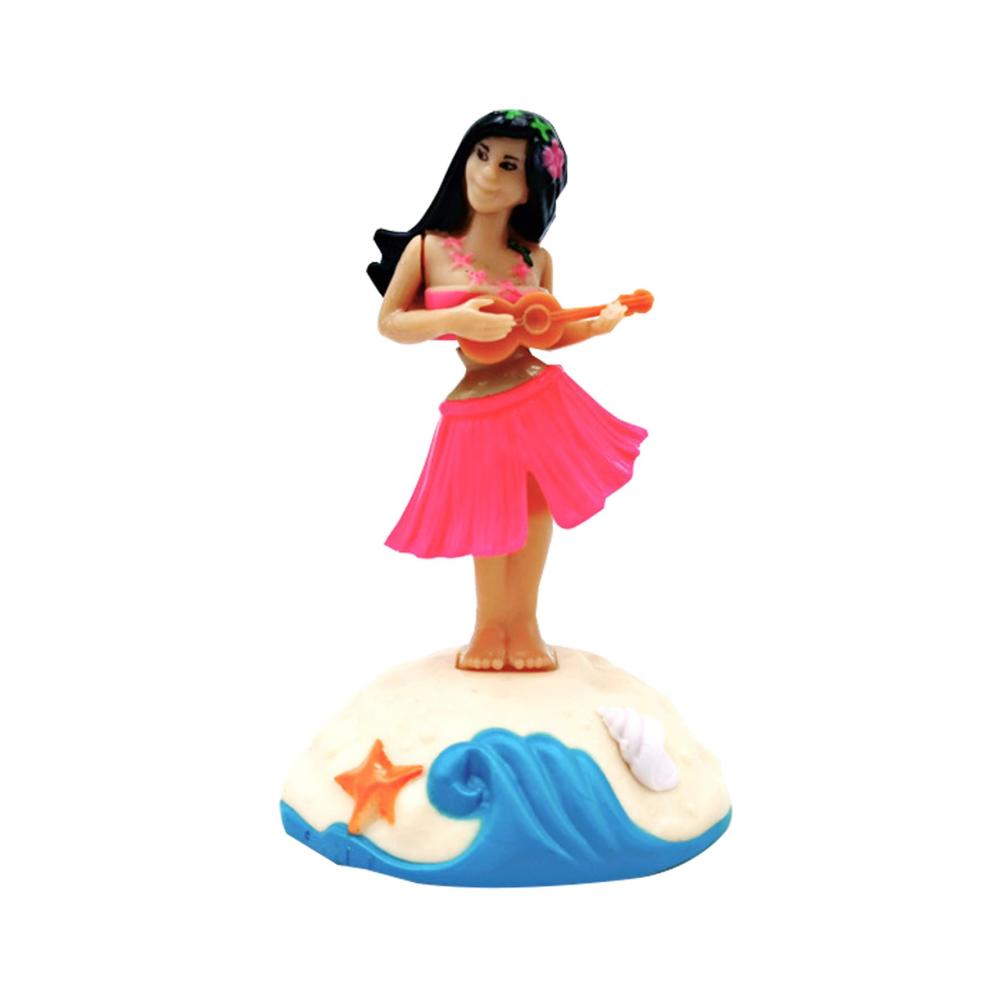 Hawaiianisches Mädchen Kopfschüttelndes Ornament | Lustige Auto-Armaturenverkleidung für Road Trip | Dekorative Figur für Couchtisch und Bücherregal