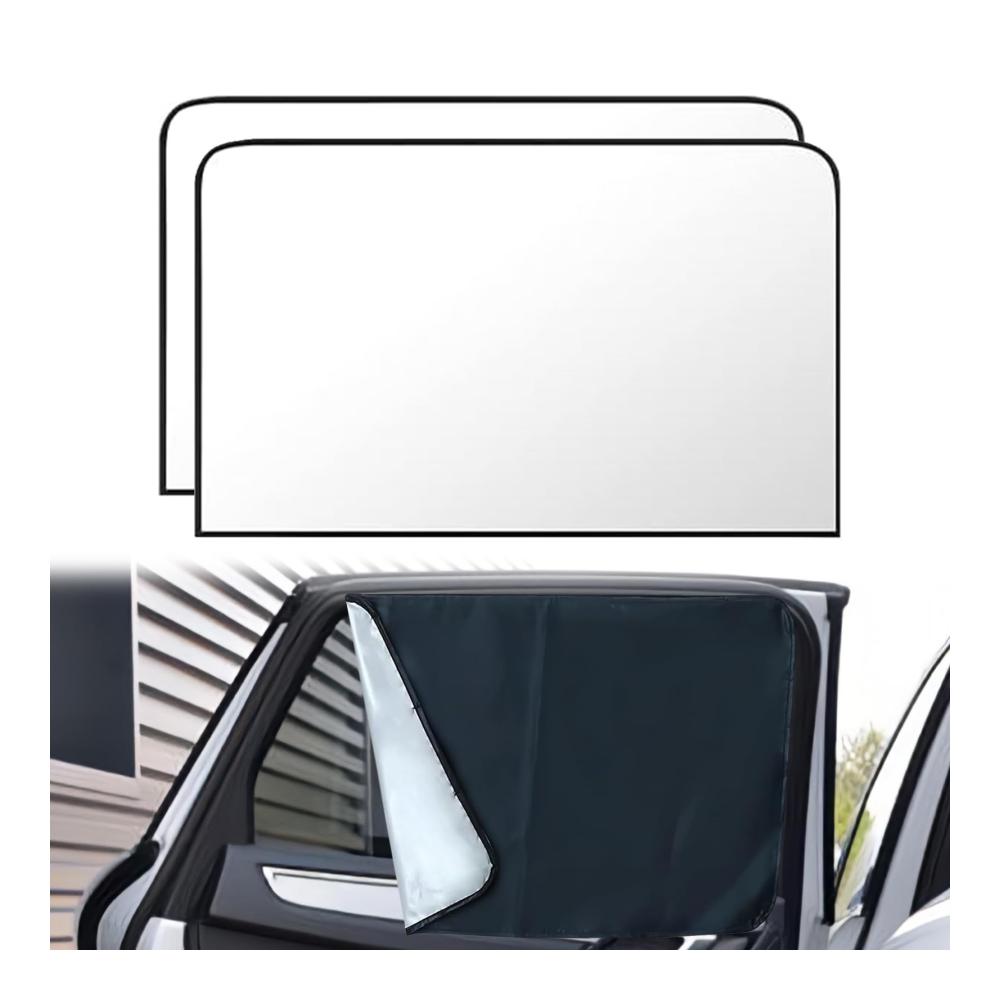 Auto Sonnenschutz für Seitenscheibe | Magnetisch | UV-Beständig | Reflektierend & Wärmeisoliert | Für Kleinwagen CUV & SUV