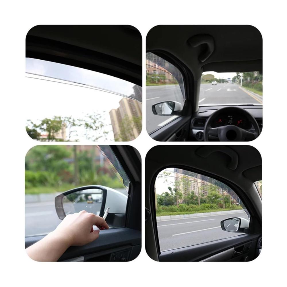 Windabweiser-Set für Mazda 2 Limousine 2008-2010 | Premium Auto Fenster Sonnen- und Regenschutz | Verbesserte Sicht und Komfort | Inklusive Schutzabdeckungen und Aufklebern | Effektiver Schutz und stilvolles Design